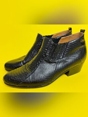 Giorgio Brutini Men’s Jarrett Genuine Python Snakeskin Slip On Demi Boot Size 11